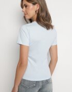 j.style Tricou Clasic Albastru deschis din bumbac Lorali