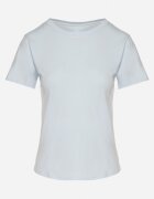 j.style Tricou Clasic Albastru deschis din bumbac Lorali