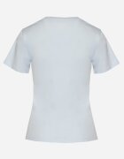 j.style Tricou Clasic Albastru deschis din bumbac Lorali