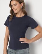 j.style Tricou Clasic Bleumarin din Bumbac Lorali