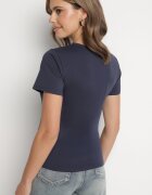 j.style Tricou Clasic Bleumarin din Bumbac Lorali