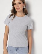 j.style Tricou Gri Clasic din Bumbac Lorali