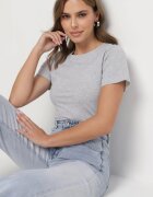 j.style Tricou Gri Clasic din Bumbac Lorali