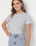 j.style Tricou Gri Clasic din Bumbac Lorali