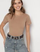 j.style Tricou Maro Clasic din bumbac Lorali