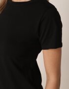 j.style Tricou Negru Clasic din Bumbac Lorali