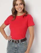 j.style Tricou Roșu Clasic din Bumbac Lorali