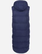 j.style Vestă Bleumarin Lungă cu glugă Matlasată Ardrae