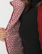 j.style Vestă Bordo Matlasată cu Căptușeală Decorativă Olianela