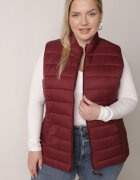 j.style Vestă Bordou Matlasată de tranziție cu guler înalt Edanwen