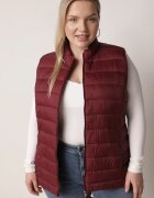 j.style Vestă Bordou Matlasată de tranziție cu guler înalt Edanwen