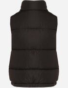 j.style Vestă Neagră Matlasată cu Căptușeală Decorativă Olianela