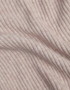 j&x Asortat elastic cu guler înalt din bumbac din tricot reiat Sindhe Bej