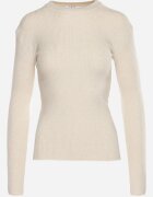 j&x Bluză Bej Deschis cu Mâneci Lungi din Tricot cu Dungi Delicate Terilanne