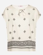 j&x Bluză Bej deschis cu model stil Boho Frolzedi