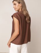 j&x Bluză din viscoză în stil boho cu aplicație din imitație de pietre Rosunte Maro
