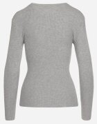 j&x Bluză Gri cu Mâneci Lungi din Tricot cu Dungi Delicate Terilanne