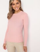 j&x Bluză Roz cu Mâneci Lungi din Tricot cu Dungi Delicate Terilanne