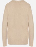 j&x Cardigan Bej deschis cu Bumbac Decorat cu Model împletit și Buzunare Mevesava