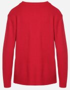 j&x Cardigan Clasic Bordo cu adaos de bumbac cu nasturi cu relief geometric Mevasina