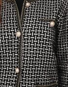j&x Cardigan cu adaos de lână cu model geometric cu nasturi decorativi din imitație de perle Kasandra Negru