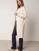 j&x Cardigan cu lână cu croi lung Vallise Bej Bej deschis