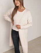 j&x Cardigan cu lână cu croi lung Vallise Bej Bej deschis