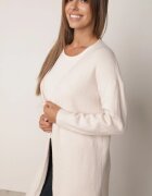 j&x Cardigan cu lână cu croi lung Vallise Bej Bej deschis