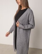 j&x Cardigan cu lână cu croi lung Vallise Bej Gri