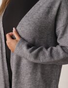 j&x Cardigan cu lână cu croi lung Vallise Bej Gri