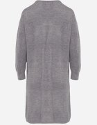j&x Cardigan cu lână cu croi lung Vallise Bej Gri
