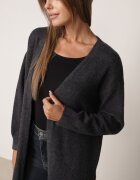 j&x Cardigan cu lână cu croi lung Vallise Bej Gri închis