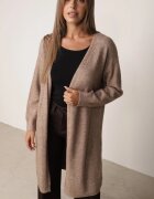 j&x Cardigan cu lână cu croi lung Vallise Bej Maro deschis