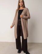 j&x Cardigan cu lână cu croi lung Vallise Bej Maro deschis
