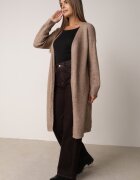 j&x Cardigan cu lână cu croi lung Vallise Bej Maro deschis