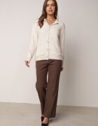 j&x Cardigan cu lână și bumbac cu nasturi și buzunare elegante Orlandia Bej deschis