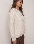 j&x Cardigan cu lână și bumbac cu nasturi și buzunare elegante Orlandia Bej deschis
