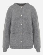 j&x Cardigan cu lână și bumbac cu nasturi și buzunare elegante Orlandia Gri