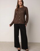 j&x Cardigan cu lână și bumbac cu nasturi și buzunare elegante Orlandia Maro