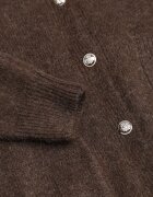 j&x Cardigan cu lână și bumbac cu nasturi și buzunare elegante Orlandia Maro