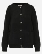 j&x Cardigan cu lână și bumbac cu nasturi și buzunare elegante Orlandia Negru