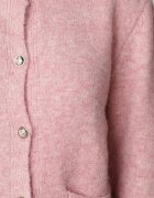 j&x Cardigan cu lână și bumbac cu nasturi și buzunare elegante Orlandia Roz