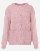 j&x Cardigan cu lână și bumbac cu nasturi și buzunare elegante Orlandia Roz