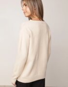 j&x Cardigan cu lână și bumbac cu nasturi Sonah Bej Bej Bej
