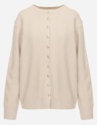 j&x Cardigan cu lână și bumbac cu nasturi Sonah Bej Bej Bej