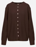 j&x Cardigan cu lână și bumbac cu nasturi Sonah Bej Bej Maro