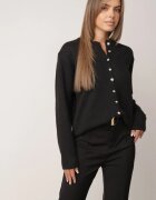 j&x Cardigan cu lână și bumbac cu nasturi Sonah Bej Bej Negru