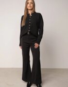 j&x Cardigan cu lână și bumbac cu nasturi Sonah Bej Bej Negru