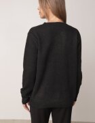 j&x Cardigan cu lână și bumbac cu nasturi Sonah Bej Bej Negru