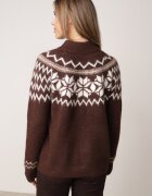 j&x Cardigan din lână bumbac și model norvegian Raegata Maro